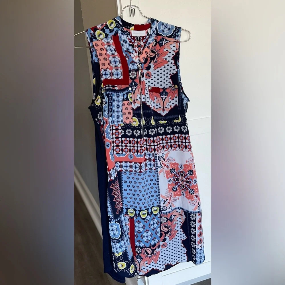 New York & Company Paisley Print Sleeveless Dress With Pockets Women’s Medium - Picture 12 of 12